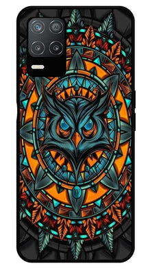 Owl Pattern Metal Mobile Case for Realme 8 5G