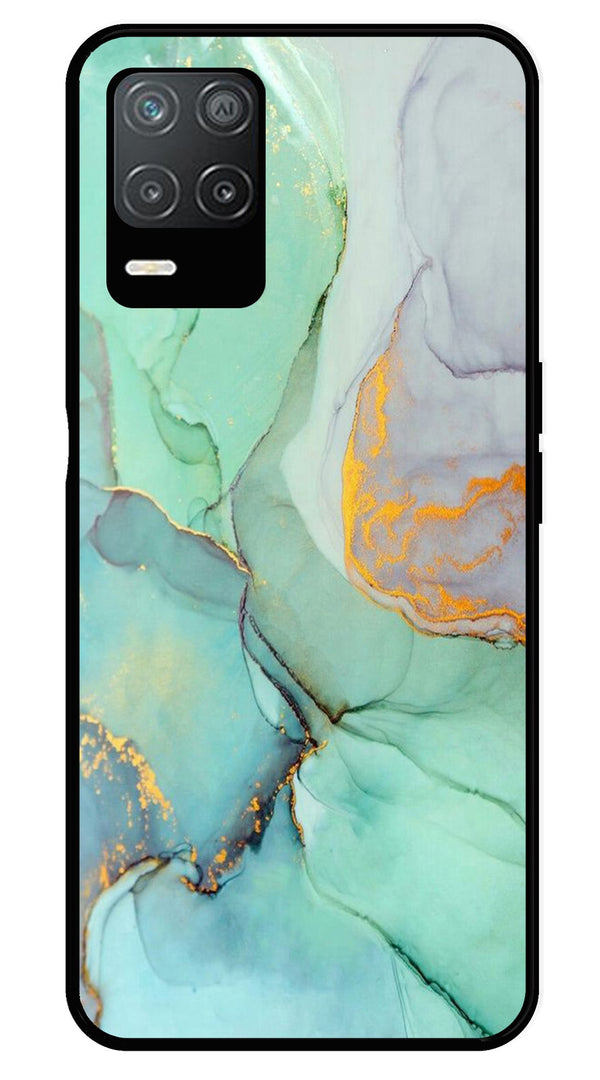 Marble Design Metal Mobile Case for Realme 8 5G   (Design No -46)