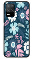 Flower Leaves Design Metal Mobile Case for Realme 8 5G   (Design No -50)