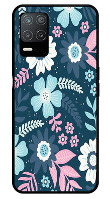 Flower Leaves Design Metal Mobile Case for Realme Narzo 30 5G