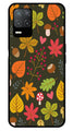 Leaves Design Metal Mobile Case for Realme Narzo 30 5G   (Design No -51)