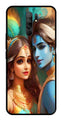 Lord Radha Krishna Metal Mobile Case for Redmi 9 Prime   (Design No -01)