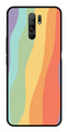 Muted Rainbow Metal Mobile Case for Redmi 9 Prime   (Design No -02)