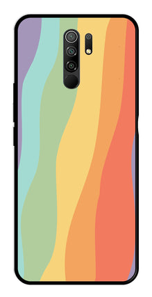 Muted Rainbow Metal Mobile Case for Redmi 9 Prime