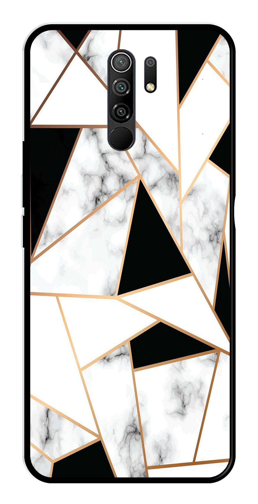 Marble Design2 Metal Mobile Case for Redmi 9 Prime   (Design No -08)