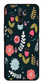 Floral Pattern2 Metal Mobile Case for Redmi 9 Prime   (Design No -12)