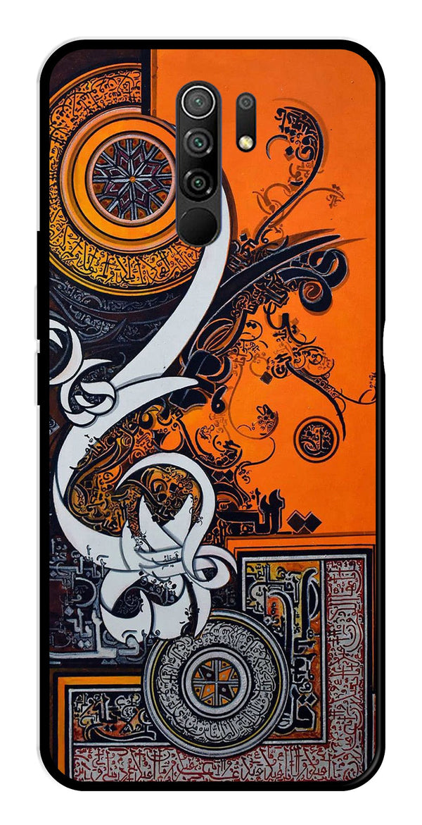 Qalander Art Metal Mobile Case for Redmi 9 Prime   (Design No -16)