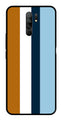 MultiColor Pattern Metal Mobile Case for Redmi 9 Prime   (Design No -17)