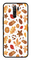 Autumn Leaf Metal Mobile Case for Redmi 9 Prime   (Design No -19)