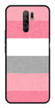 Pink Pattern Metal Mobile Case for Redmi 9 Prime   (Design No -23)