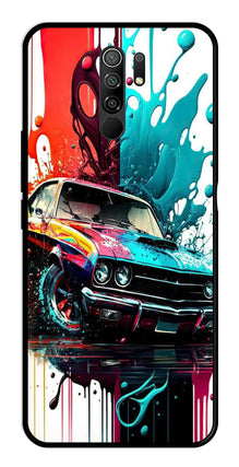 Vintage Car Metal Mobile Case for Redmi 9 Prime