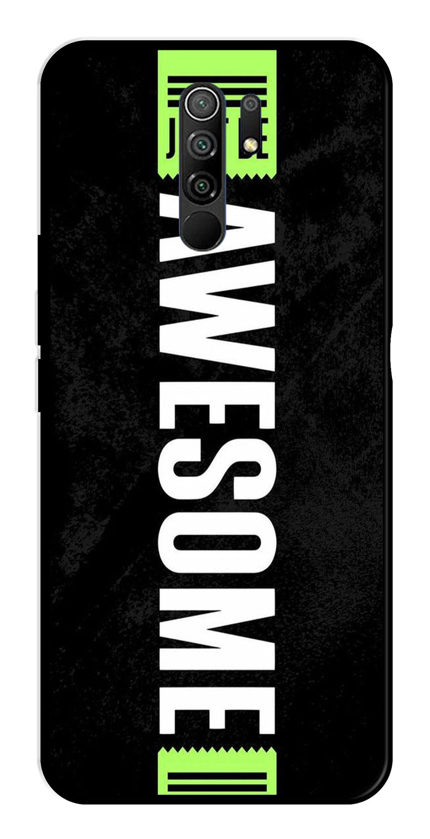 Awesome Metal Mobile Case for Redmi 9 Prime   (Design No -33)
