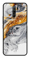 Marble Pattern Metal Mobile Case for Redmi 9 Prime   (Design No -36)