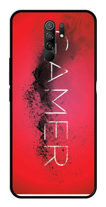 Gamer Pattern Metal Mobile Case for Redmi 9 Prime