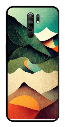 MultiColor Pattern Metal Mobile Case for Redmi 9 Prime