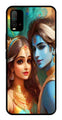 Lord Radha Krishna Metal Mobile Case for Redmi 9 Power   (Design No -01)