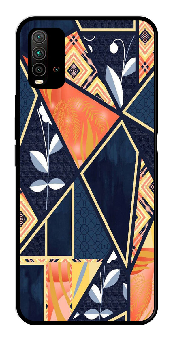 Marble Design Metal Mobile Case for Redmi 9 Power   (Design No -07)