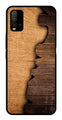 Wooden Design Metal Mobile Case for Redmi 9 Power   (Design No -13)