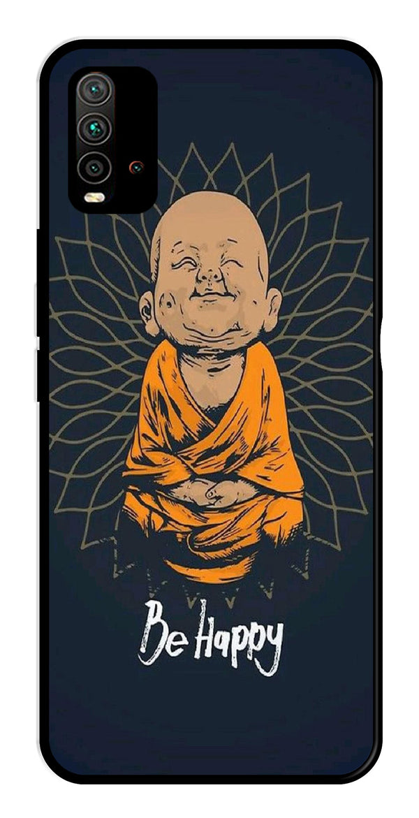 Be Happy Metal Mobile Case for Redmi 9 Power   (Design No -27)