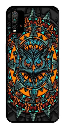Owl Pattern Metal Mobile Case for Redmi 9 Power