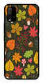 Leaves Design Metal Mobile Case for Redmi 9 Power   (Design No -51)