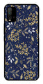 Floral Pattern  Metal Mobile Case for Redmi 9 Power   (Design No -52)