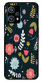 Floral Pattern2 Metal Mobile Case for Realme 9 Pro Plus 5G   (Design No -12)