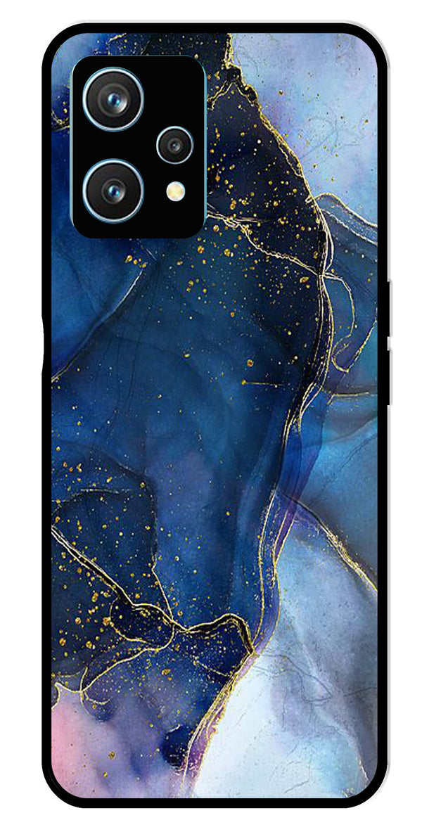 Blue Marble Metal Mobile Case for Realme 9 Pro Plus 5G   (Design No -34)