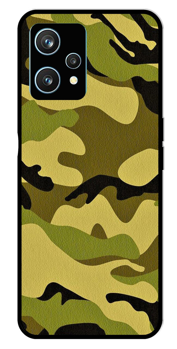 Army Pattern Metal Mobile Case for Realme 9 Pro Plus 5G   (Design No -35)