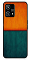 Orange Green Pattern Metal Mobile Case for Realme 9 Pro Plus 5G   (Design No -45)