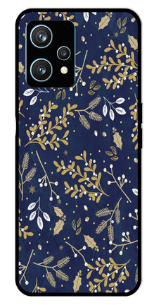 Floral Pattern  Metal Mobile Case for Realme 9 Pro Plus 5G
