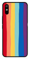 Rainbow MultiColor Metal Mobile Case for Redmi 9a   (Design No -03)