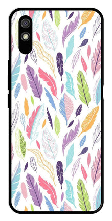 Colorful Feathers Metal Mobile Case for Redmi 9a