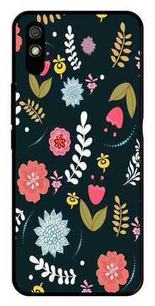 Floral Pattern2 Metal Mobile Case for Redmi 9a