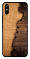 Wooden Design Metal Mobile Case for Redmi 9a   (Design No -13)