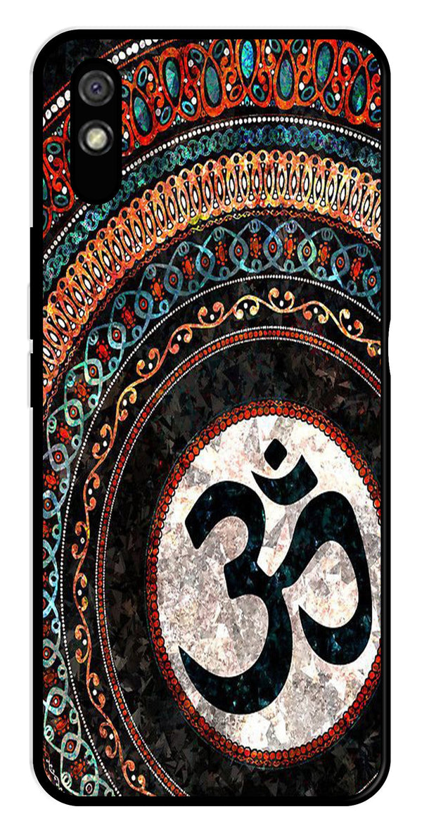 Oum Design Metal Mobile Case for Redmi 9a   (Design No -15)