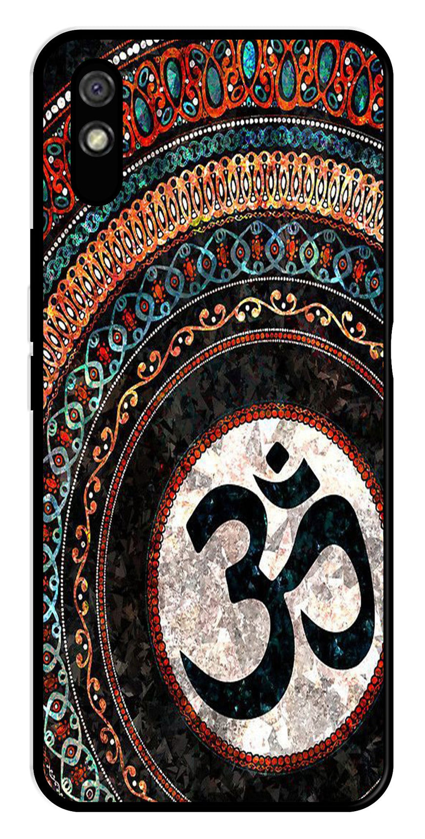 Oum Design Metal Mobile Case for Redmi 9a   (Design No -15)