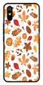 Autumn Leaf Metal Mobile Case for Redmi 9a   (Design No -19)