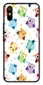 Owls Pattern Metal Mobile Case for Redmi 9a   (Design No -20)