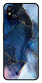 Blue Marble Metal Mobile Case for Redmi 9a   (Design No -34)