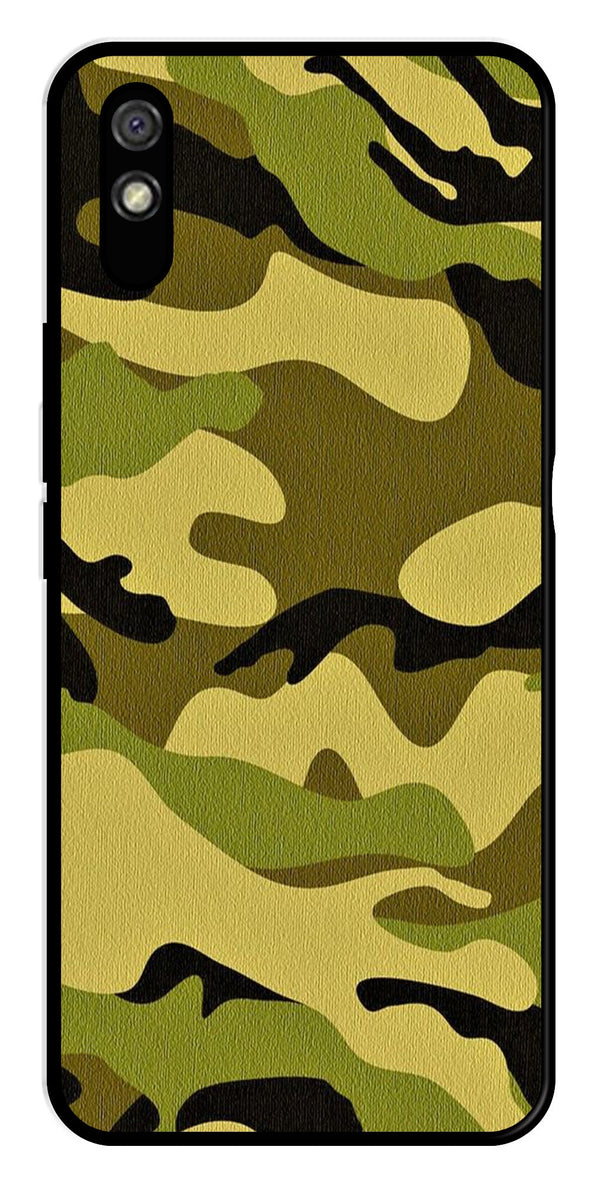 Army Pattern Metal Mobile Case for Redmi 9a   (Design No -35)