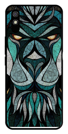 Lion Pattern Metal Mobile Case for Redmi 9a