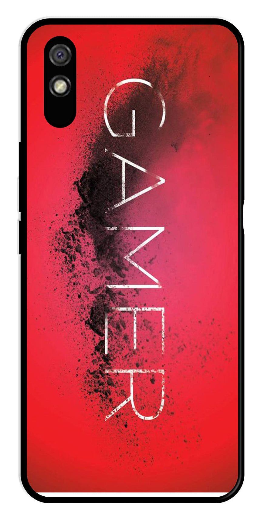 Gamer Pattern Metal Mobile Case for Redmi 9a   (Design No -41)