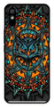 Owl Pattern Metal Mobile Case for Redmi 9a   (Design No -42)