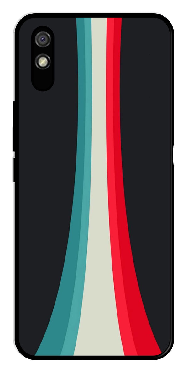 Modern Art Colorful Metal Mobile Case for Redmi 9a   (Design No -48)