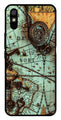 Map Design Metal Mobile Case for Redmi 9a   (Design No -54)