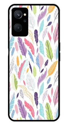 Colorful Feathers Metal Mobile Case for Realme 9i