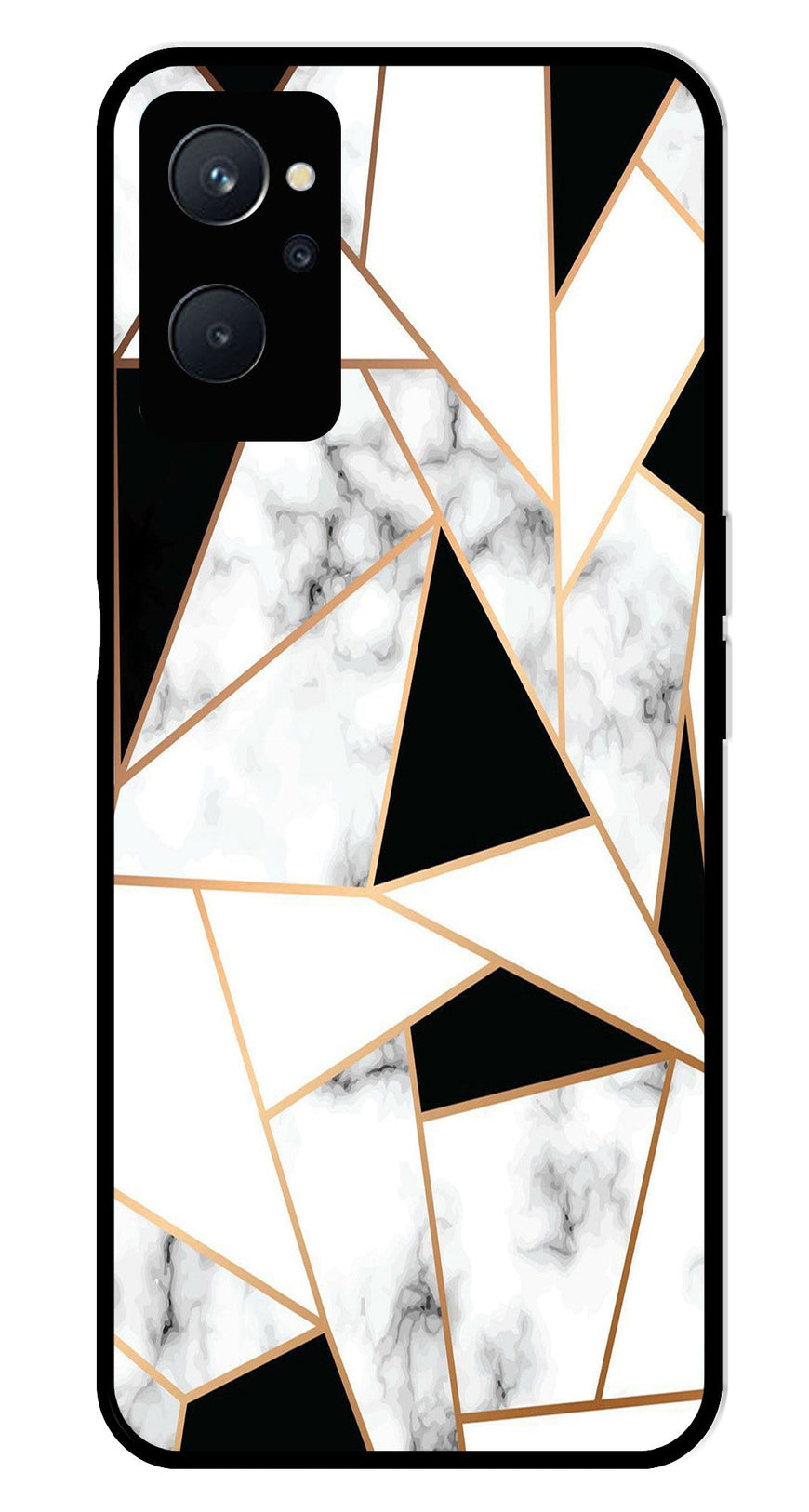 Marble Design2 Metal Mobile Case for Realme 9i   (Design No -08)