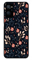 Floral Pattern Metal Mobile Case for Realme 9i   (Design No -10)