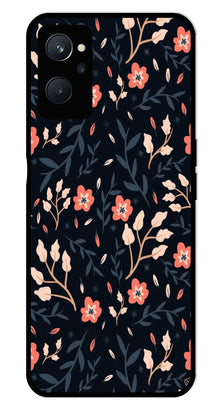 Floral Pattern Metal Mobile Case for Realme 9i